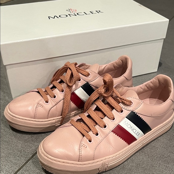 Moncler Blush Pink Sneakers - Picture 1 of 9